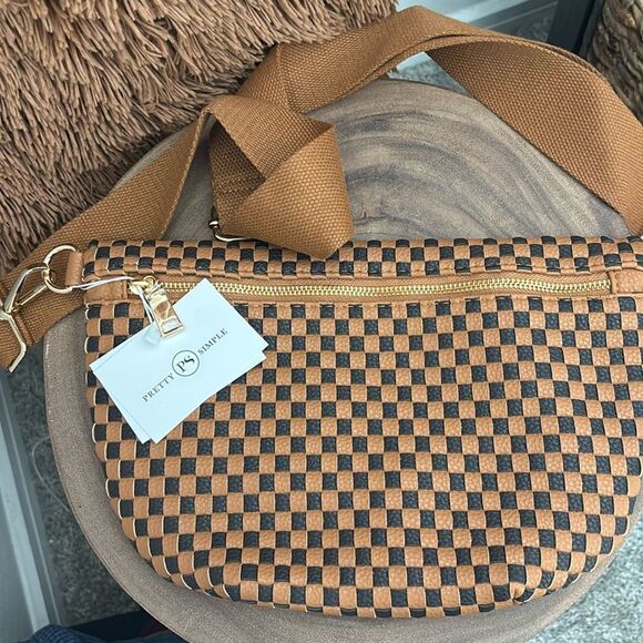 Westlyn Woven Bum Bag/Checkered Coffee - Picture 8 of 9